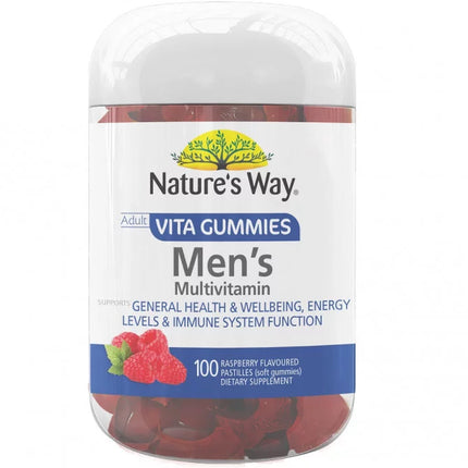 Natures Way Vita Gummies Mens Multivitamin 100 Gummies - OhYouLuckyDuck.com.au