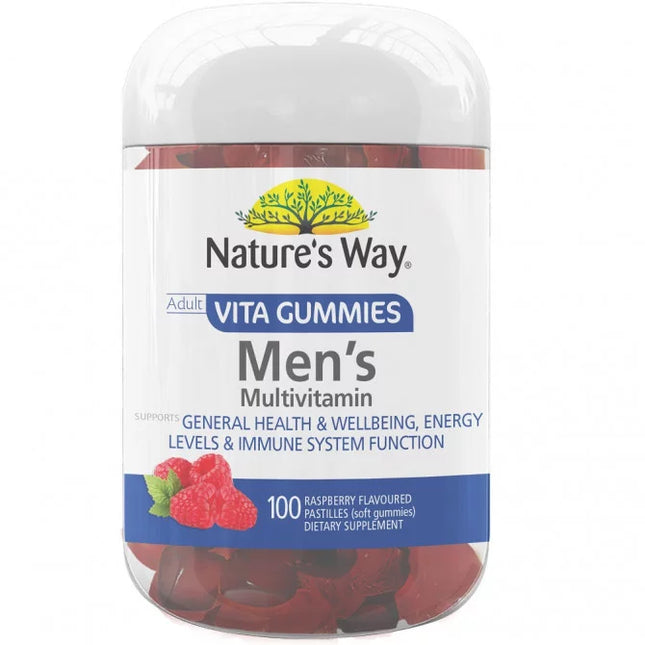 Natures Way Vita Gummies Mens Multivitamin 100 Gummies - OhYouLuckyDuck.com.au