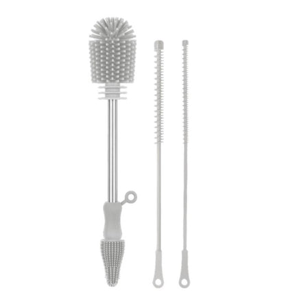 HAAKAA Silicone Cleaning Brush Kit (Suva Grey) - OhYouLuckyDuck.com.au