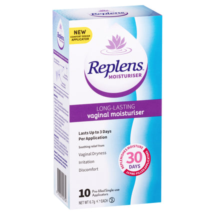 Replens Vaginal Moisturiser 10PK