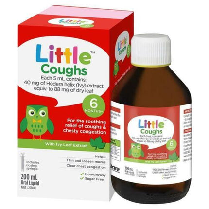 Little Coughs Original (With Ivy Leaf Extract) Oral Liquid 200ml - OhYouLuckyDuck.com.au