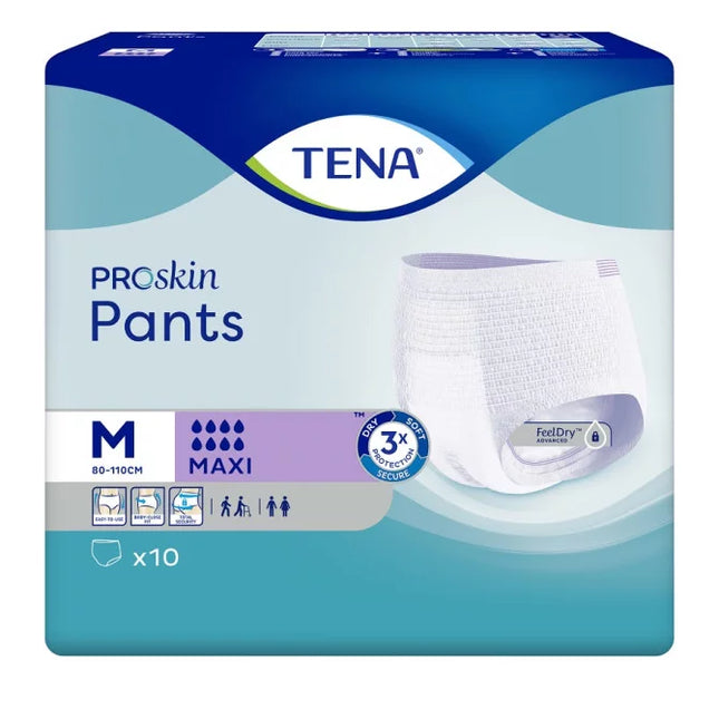 Tena Pants Maxi Medium 10 Pack - OhYouLuckyDuck.com.au
