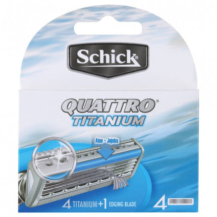 Schick Quattro Titanium Refill Blades 4 pack - OhYouLuckyDuck.com.au