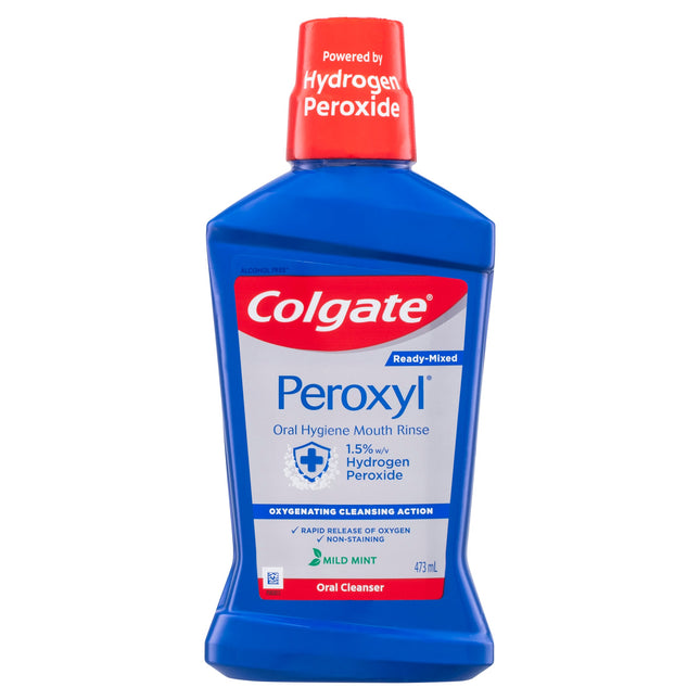 Colgate Peroxyl Oral Hygiene Mouth Rinse Mouthwash 473ml
