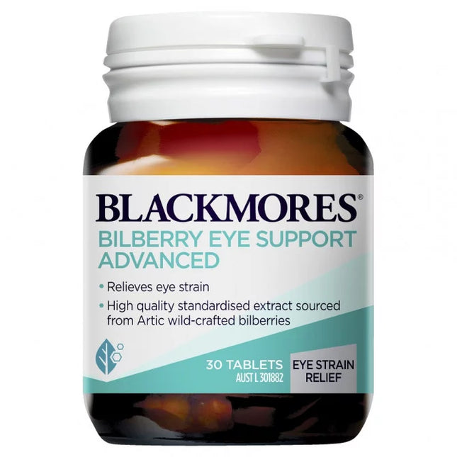 Blackmores Bilberry Eye Support Advanced 30 Tablets - OhYouLuckyDuck.com.au