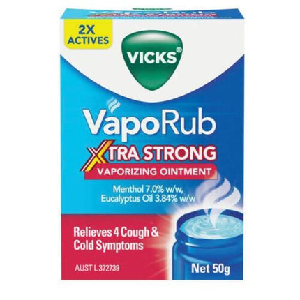 Vicks Vapo Rub Xtra Strong Rub 50g - OhYouLuckyDuck.com.au