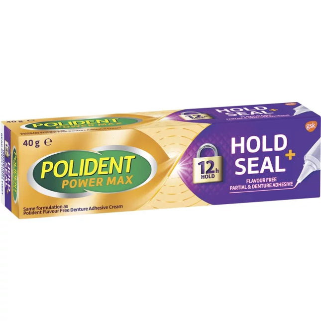 Polident Hold & Seal Adhesive Cream 40G