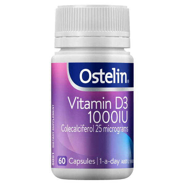 Ostelin Vitamin D3 1000IU 60 Gel Capsules