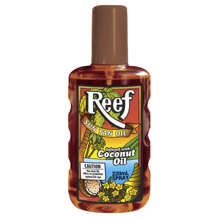 Reef Coconut Sun Tan Oil Spray 220mL - OhYouLuckyDuck.com.au