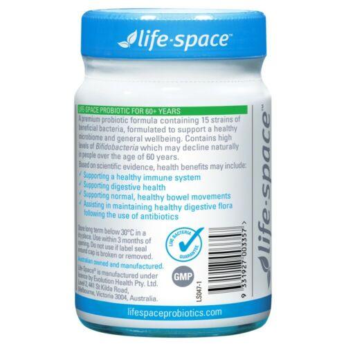 Life Space Probiotic for 60+ Years Capsules 60 - OhYouLuckyDuck.com.au