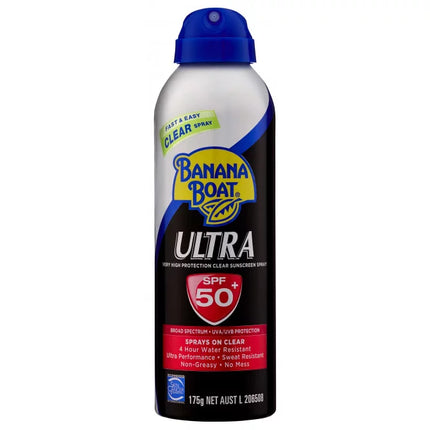 Banana Boat Ultra Clear Spray SPF 50 Plus 175g - OhYouLuckyDuck.com.au