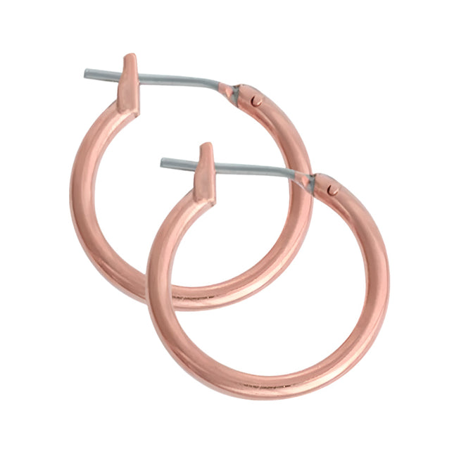 Studex Just Hoops 13mm Hoop Earring Rose Gold