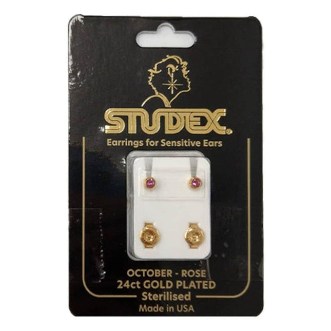 Studex Regular Birthstone October Gold Stud Earring