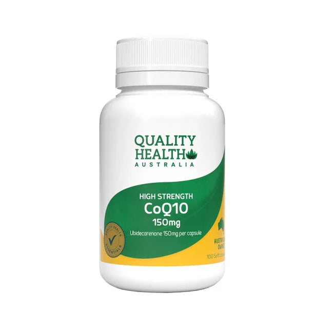 Quality Health High Strength CoQ10 150mg 100 Capsules - OhYouLuckyDuck.com.au