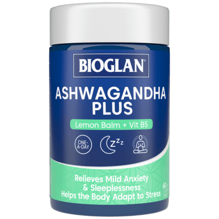 Bioglan Ashwagandha Plus 60 Tablets - OhYouLuckyDuck.com.au