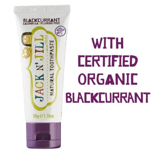 Jack N Jill Natural Toothpaste Blackcurrant 50g - OhYouLuckyDuck.com.au