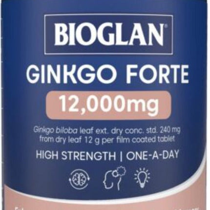 Bioglan Ginkgo Forte 12000mg 60 Tablets - OhYouLuckyDuck.com.au
