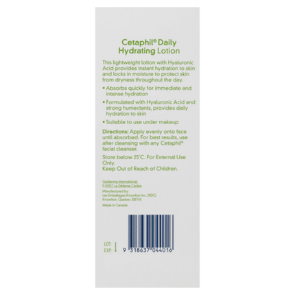 Cetaphil Face Daily Hydrating Lotion 88ml - OhYouLuckyDuck.com.au