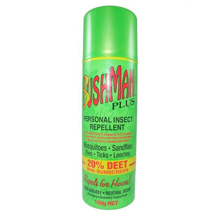 BUSHMAN Plus Insect Repellent with Sunscreen Aerosol Spray 150G