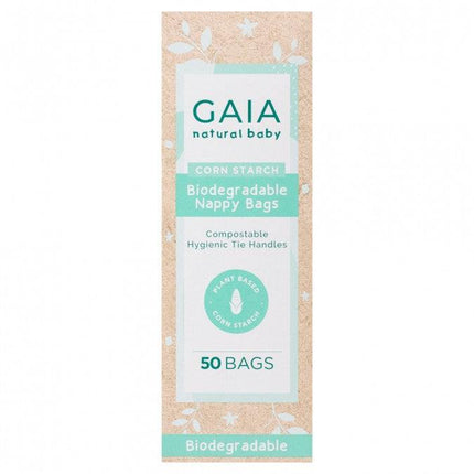 Gaia Natural Baby Biodegradable Nappy 50 Pack - OhYouLuckyDuck.com.au