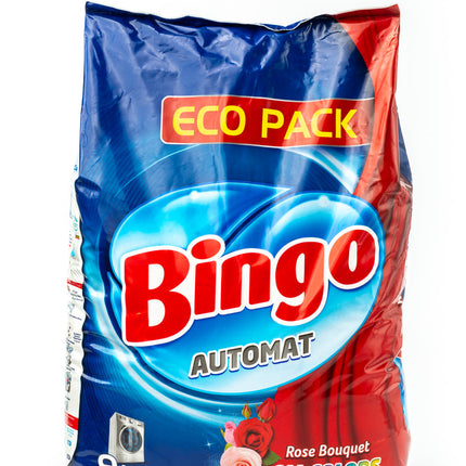 Bingo Front and Top Loader Laundry Detergent Powder Rose Bouquet 9 KG