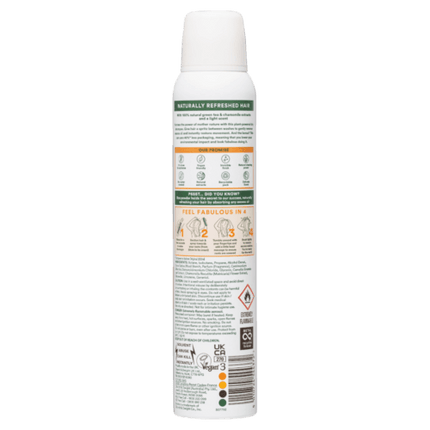 Batiste Naturally Green Tea & Cham Dry Shampoo 200ml - OhYouLuckyDuck.com.au