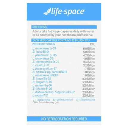 Life Space Broad Spectrum Probiotic Capsules 90 - OhYouLuckyDuck.com.au