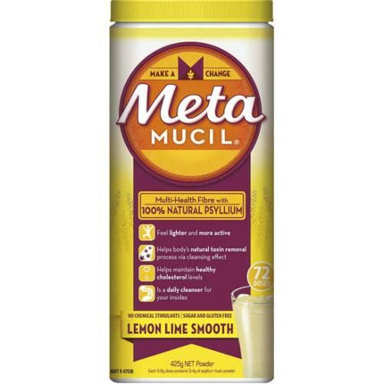 Meta Smooth Texture Lemon-Lime Flavour 72 doses - OhYouLuckyDuck.com.au
