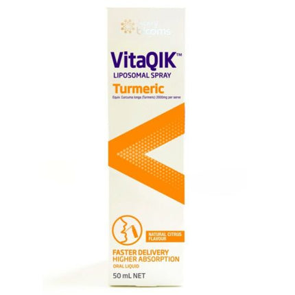Blooms VitaQIK Liposomal Turmeric Spray 50ML - OhYouLuckyDuck.com.au