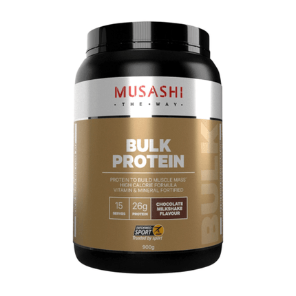 Musashi Bulk Protein Vanilla Milkshake 900g - OhYouLuckyDuck.com.au
