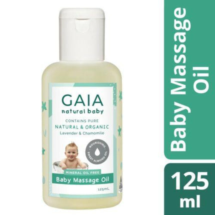 Gaia Natural Baby Massage Oil 125mL - OhYouLuckyDuck.com.au