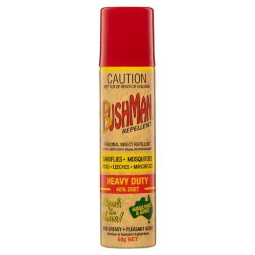 Bushman Heavy Duty Insect Repellent Aerosol Spray 60g - OhYouLuckyDuck.com.au