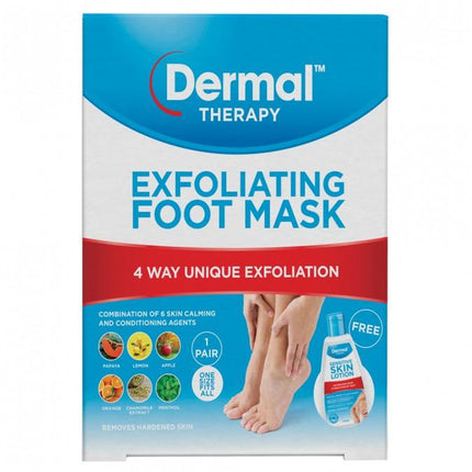 Dermal Therapy Exfoliating Foot Mask 1 Pair - OhYouLuckyDuck.com.au
