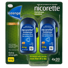 Nicorette Nicotine Lozenges Fruit 4mg 80 Lozenges - OhYouLuckyDuck.com.au