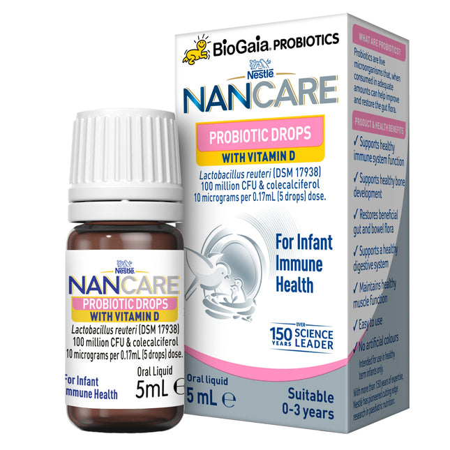 Nancare Probiotic Drops With Vitamin D Immune 24X5Ml