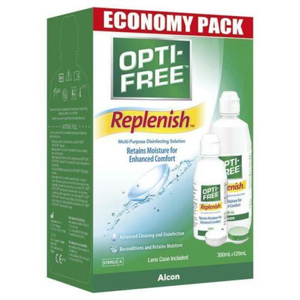 Opti Free Replenish Economy Pack 300ml + 120ml - OhYouLuckyDuck.com.au