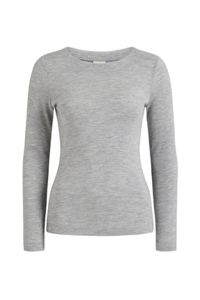 Elk Grej Top In Grey Marle