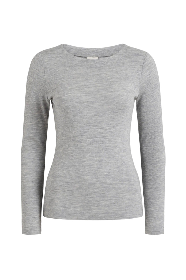 Elk Grej Top In Grey Marle