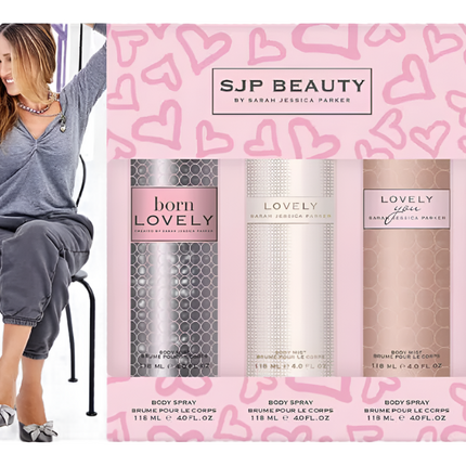 Sarah Jessica Parker Born Lovely Bodymist 120ML 3 PC Set