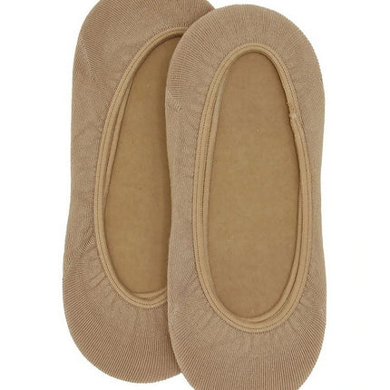 Ambra Bamboo Ecostyle Natural Footlet Socks 2 Pack