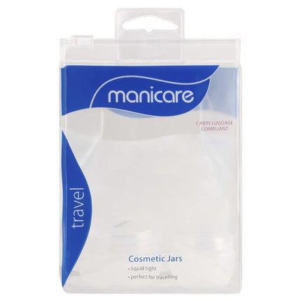 Manicare Travel Cosmetic Jars with Spatula 680W - OhYouLuckyDuck.com.au
