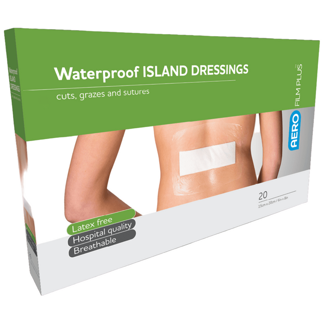 AeroFilm PLUS Waterproof Island Dressing 15 x 20CM Box of 20