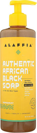 Alaffia African Black Soap Peppermint 476ml - OhYouLuckyDuck.com.au