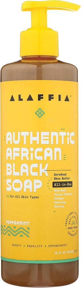 Alaffia African Black Soap Peppermint 476ml - OhYouLuckyDuck.com.au