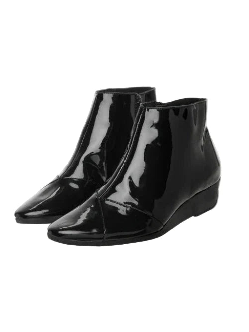 Arche Anyska Black Patent Ankle Boots