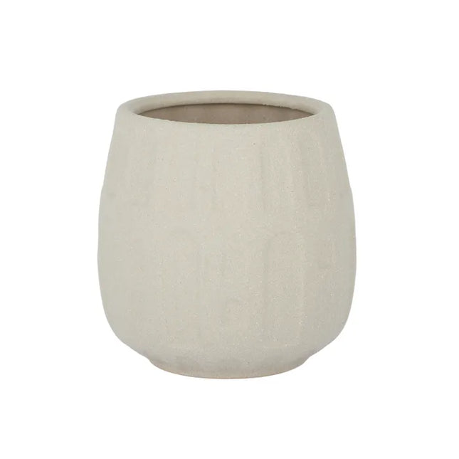 Archer Ceramic Pot Nude Sand 16X16Cm