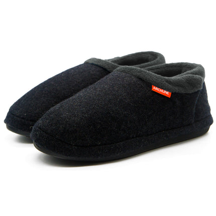 Archline Closed Orthotic Slippers Charcoal Marl Size 42