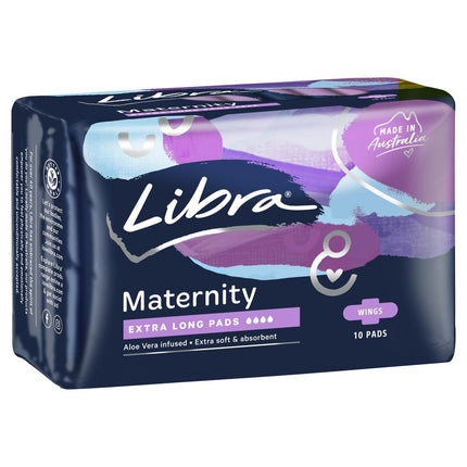 Libra Maternity Pads Extra Long Wings 10 - OhYouLuckyDuck.com.au