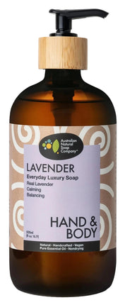 The Australian Natural Soap Company Lavender Hand & Body Wash 500ML