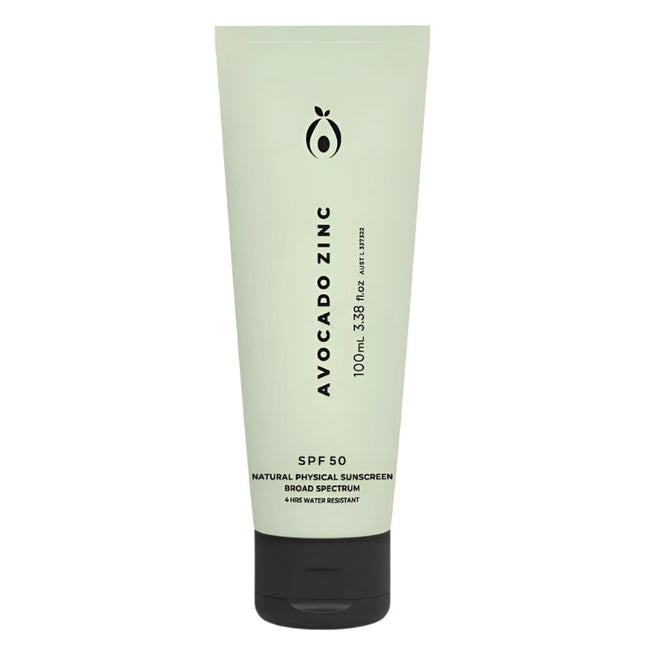 Avocado Zinc SPF50 Natural Physical Sunscreen 100mL